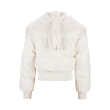 13DE MARZO Doozoo Detachable Short Down Jacket Beige