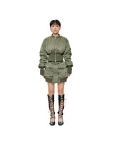 ZERO GRAVITY BOMBER MINI SKIRT