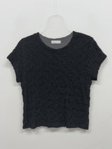 Embossed Wrinkle Short Sleeve T-shirt