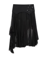 eyメッシュ スカート(black)