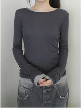 tencel layered tee