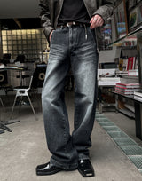 Bron Cat Brush Curve Denim Pants