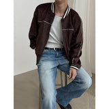 [F/W] Velvet piping blouson zip up(2color)