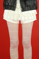 ドローラインタイツ (ivory)