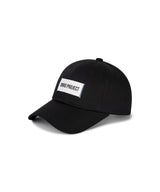 Logo Label Ball Cap - Black