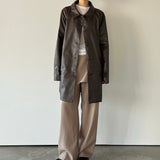Faux Leather Jacket - 2colors