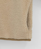 Bigget Collar Wool Mustang Fur Jacket