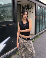 Tree denim pants