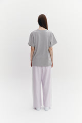 Ribbon Boxy T Gray