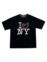 Love NY printing half sleeve 2C