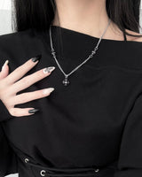 Vintage Midnight Cross Necklace