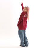 WAFFLE COZY L/S TEE_WINE