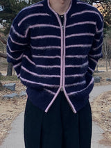 Brush Zip-Up Cardigan