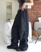 Earf Wave Shirred Nylon Pants