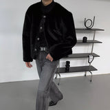 MG mink puffer tweed reversible jacket (2 colors)