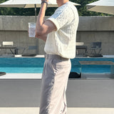Breen Cable Round Short-Sleeved Knit (5 colors)
