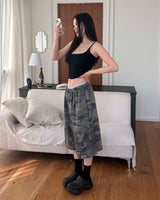 [Unisex] Camo bermuda sweat pants 