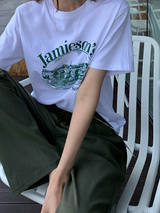 オターリネンストレートエラスティックウエストパンツ / 4 colors