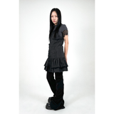 RUFFLE BUTTON DRESS