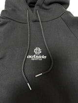 (UNISEX) THREE-STRIPE OVERSIZED CUTE BOXY HOODIE - 2 COLOR