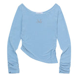 VIOLA ワンショルダーアンバランスシャーリング T (3Color)