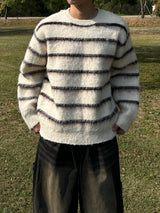 SCOPE STRIPE MOHAIR KNIT