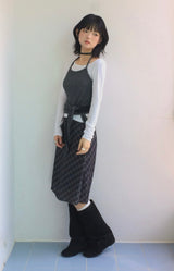 More cross checkered skirt