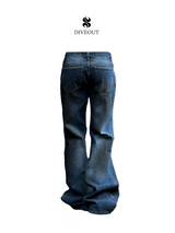 Tan blue denim PT
