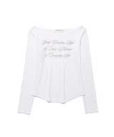 Sheer Wool Tencel LS Tee White (KIB6MFT566A)