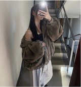 [Unisex] Fur 2way hood zip up(4color)