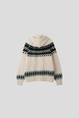 Santa Nordic Knit Hoodie (4c)