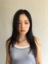 Black pearl necklace (1color)