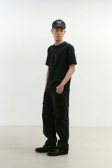 ミックスファブリックm65パンツ (Washed Black)