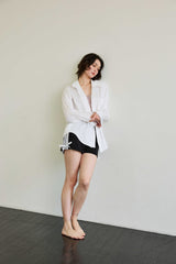 LUMINOUS OVERSIZED SHIRT / WHITE
