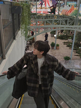 3 TAP Hairy Wool Check Jacket (2color)