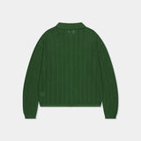 OWN リーフ 長袖ニット ジップアップ（3色）