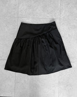 SLOW BUTTON FLARE MIDI SKIRT