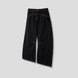 [Unisex] ステッチブーツカットデニムパンツ