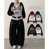 Bijou raglan two-way cropped hoodie