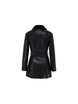 Reversible leather mustang (Black)