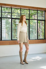 CLASSIC WOOL TURTLENECK TOP / IVORY