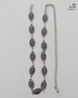 Kembo Bohemian Metal Silver Belt