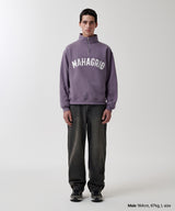 ARCH LOGO APPLIQUE HALF ZIP-UP SWEATSHIRT