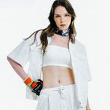 [UNISEX] C.O.M.E Mechanic Short Sleeve Work Jacket (White)