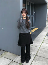 [MADE] Maya Shirring Bootcut Long Training Pants