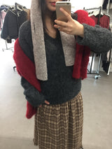 [MD Pick]Wool-Touch Brush V-Neck Knit (4 Colors)