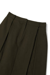 Page pintuck skirt_khaki