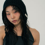 JELLYFISH STRAP BEANIE (BLACK)