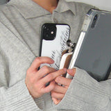 [MADE] slogan glass bumper case (white)