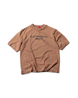エレクトロウォッシュドブラウンTシャツ